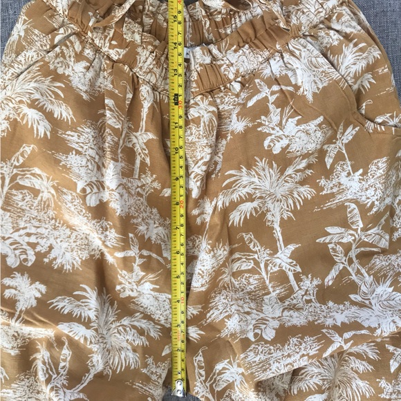 American Eagle Size L Linen-blend Crop Pants - Picture 12 of 13